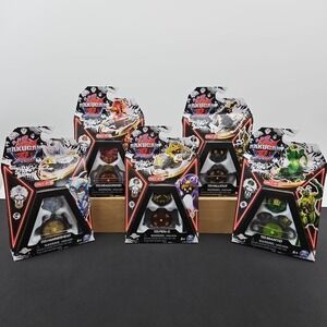 Bakugan Street Brawl Lot‎ of 5 Hammerhead Dragonoid Pen-g Mantid Nillious New